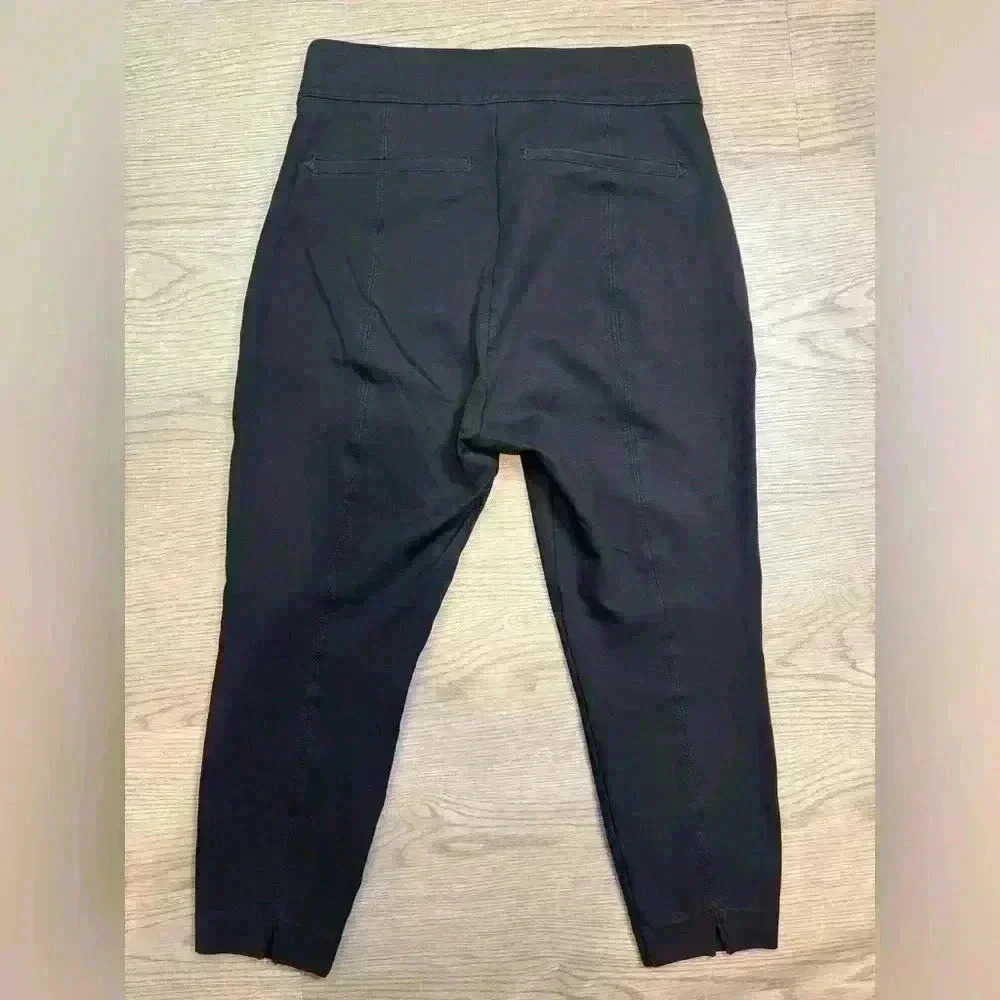 Spanx Women’s Black Rayon Elastic Straight Leg Pants Size L - Picture 2 of 8